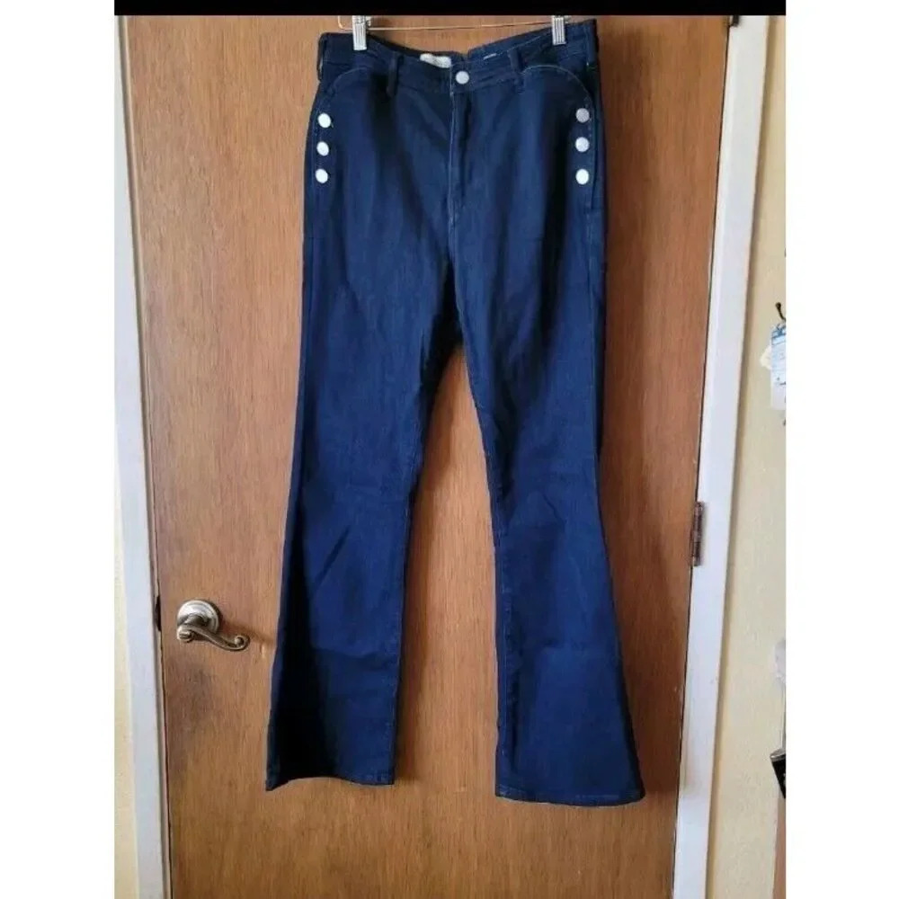 Anthropologie PILCO the ICON FLARE HIGH RISE JEANS SIZE 28 - Picture 4 of 11